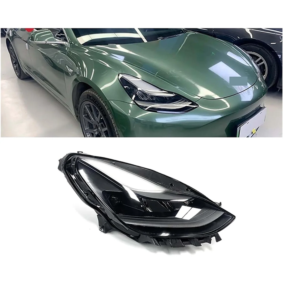 Tesla Headlight Right detail 3