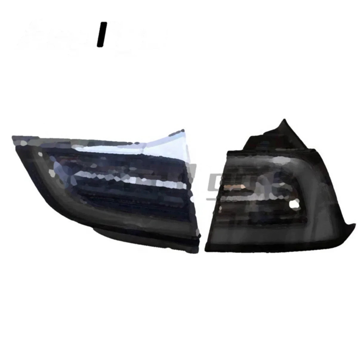 Tesla Inner Tail Light L Asia & Europe detail 1