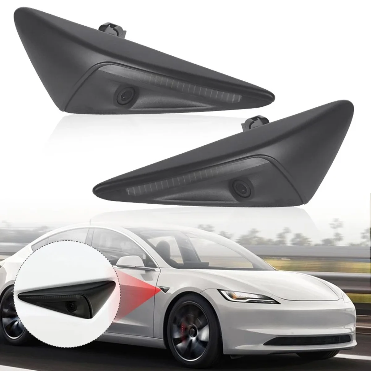 Tesla Fender Turn Signal Marker Camera Right detail 3