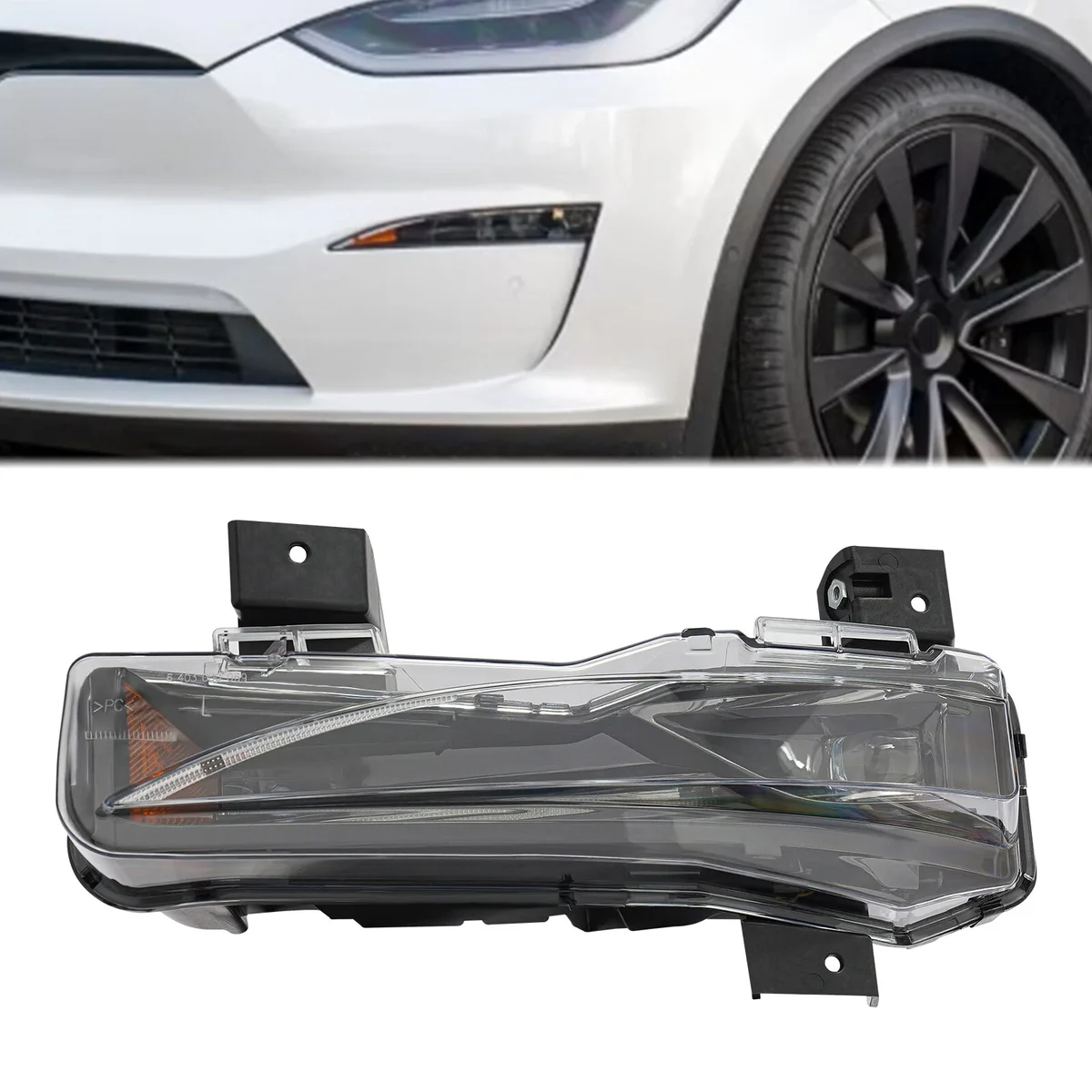 Tesla Model XFront Fog Light Left detail 2