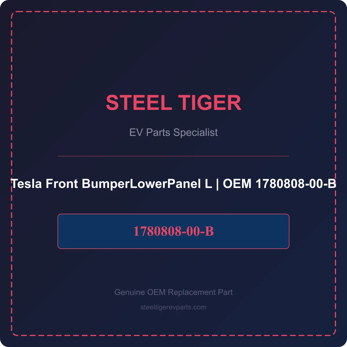 Tesla Front BumperLowerPanel L detail 1