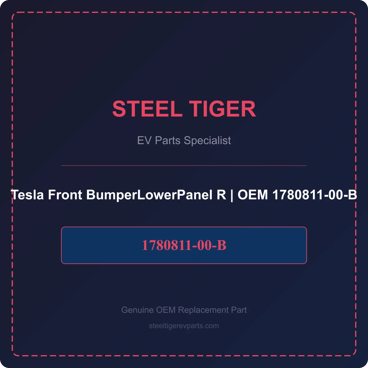 Tesla Front BumperLowerPanel R detail 1