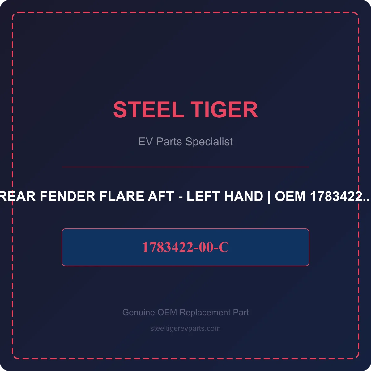 REAR FENDER FLARE AFT - LEFT HAND detail 1