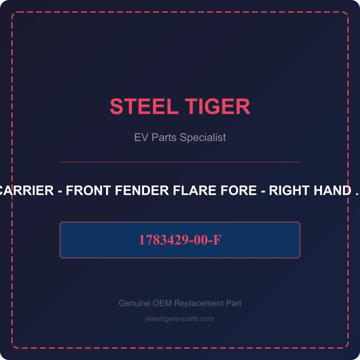CARRIER - FRONT FENDER FLARE FORE - RIGHT HAND detail 1
