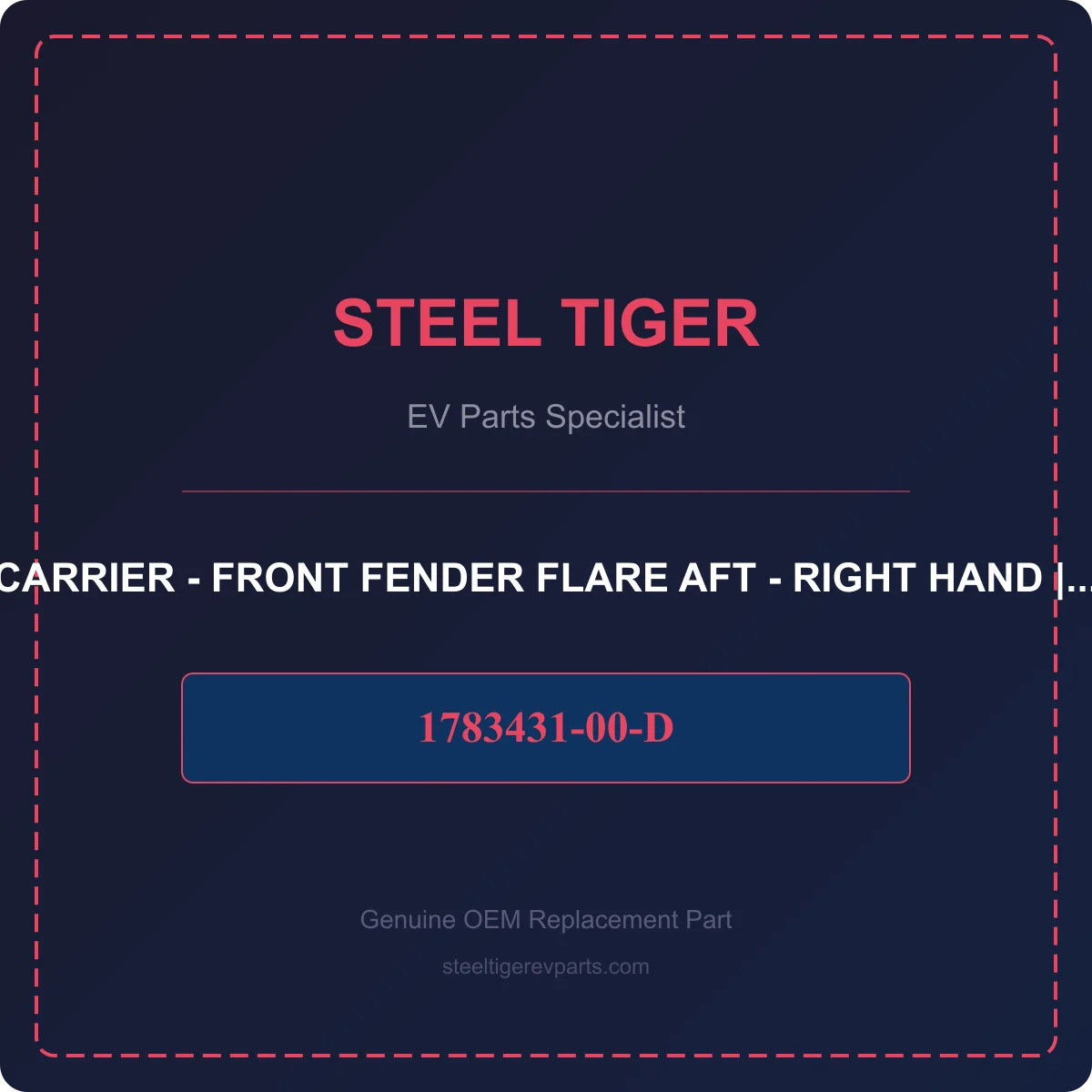 CARRIER - FRONT FENDER FLARE AFT - RIGHT HAND detail 1