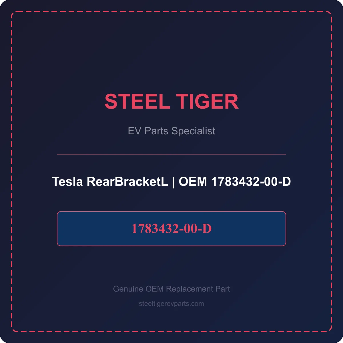 Tesla RearBracketL detail 1