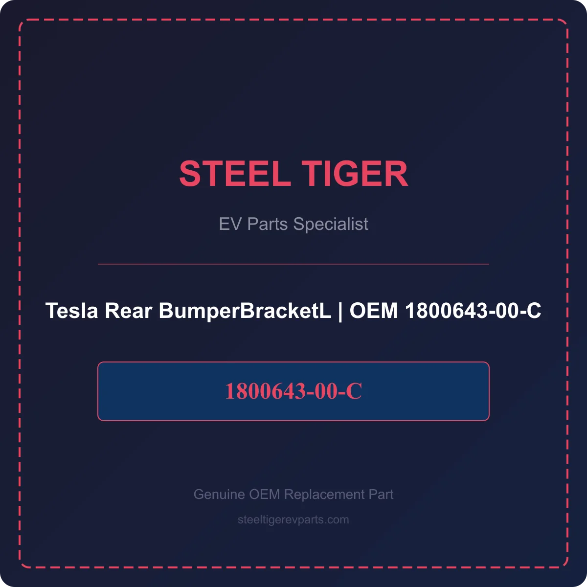 Tesla Rear BumperBracketL detail 1