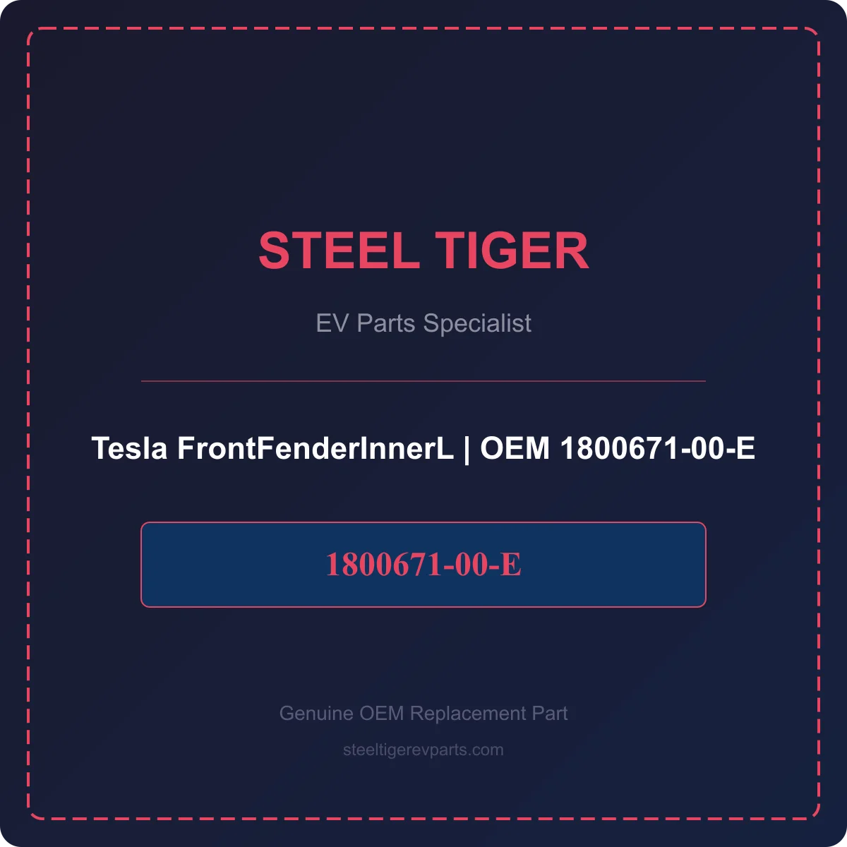 Tesla FrontFenderInnerL detail 1