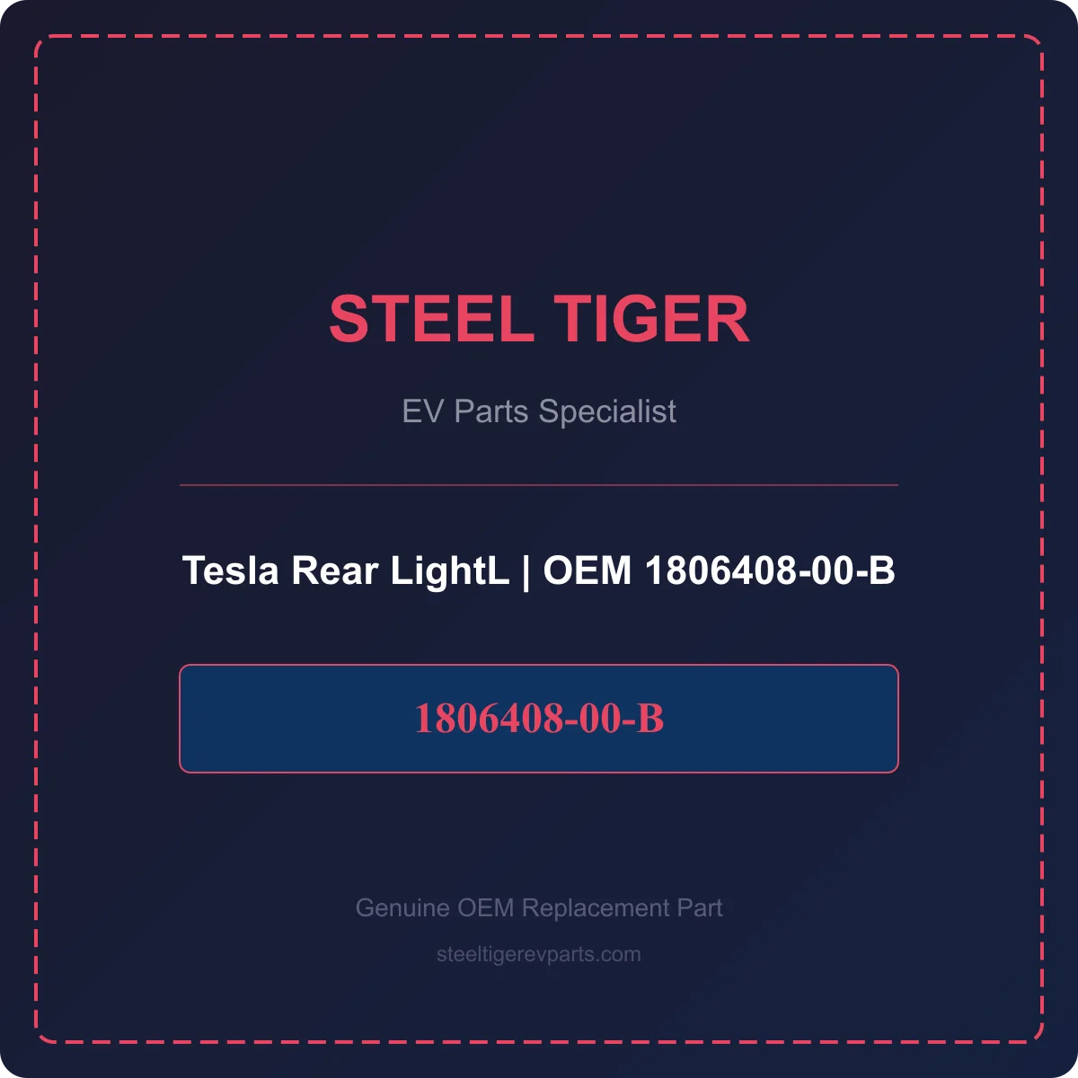 Tesla Rear LightL detail 1