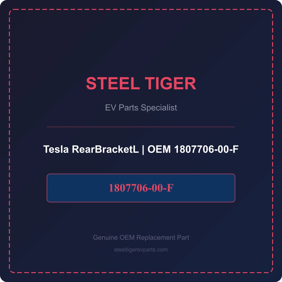 Tesla RearBracketL detail 1