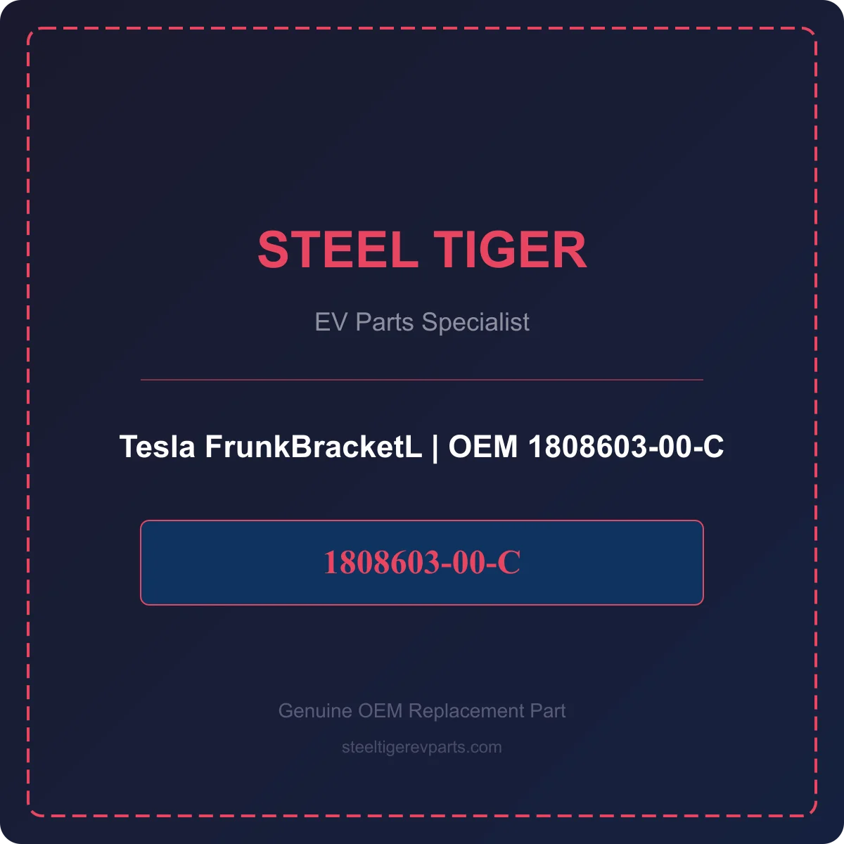 Tesla FrunkBracketL detail 1