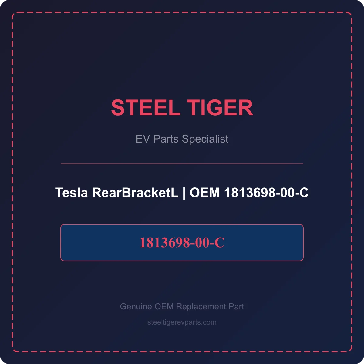Tesla RearBracketL detail 1