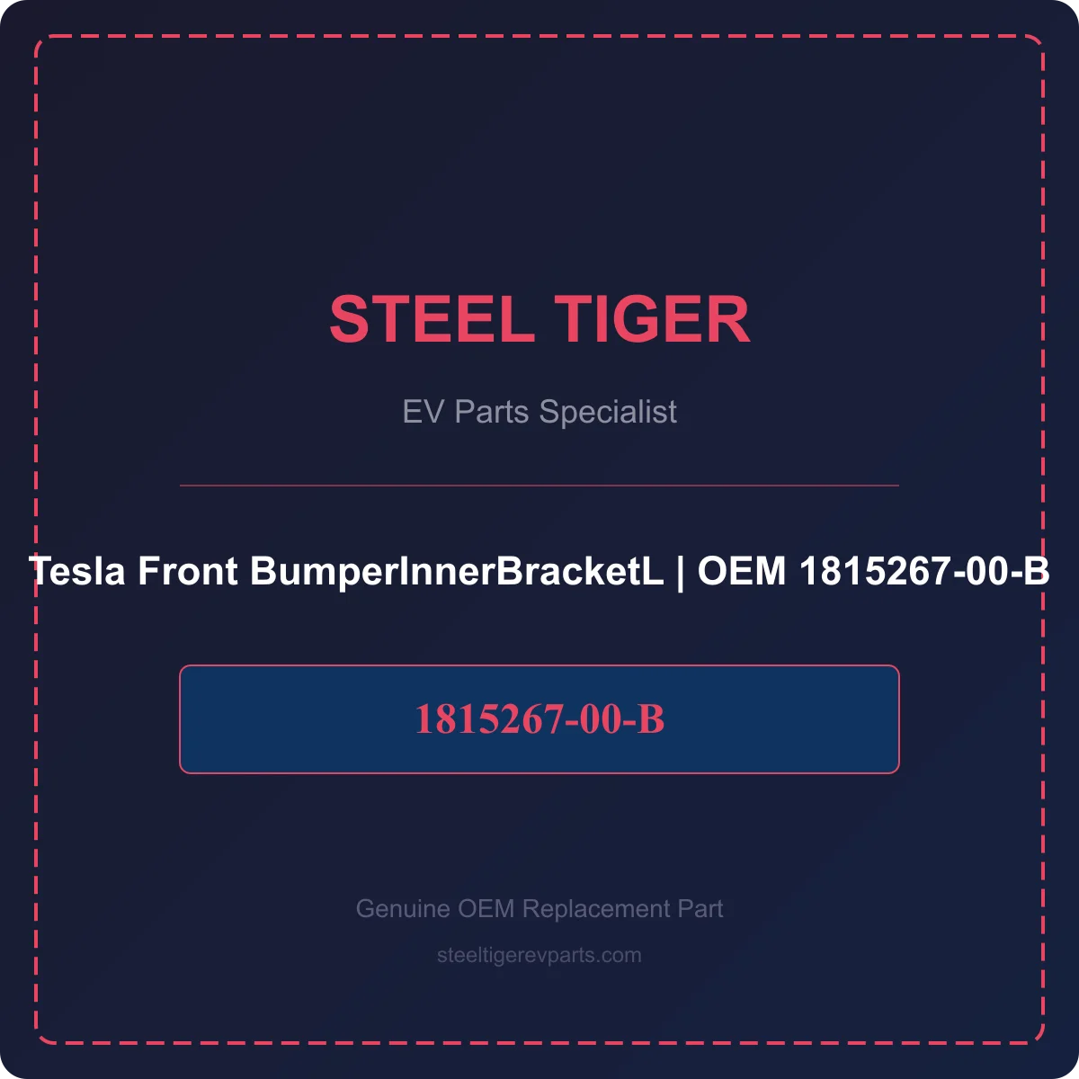 Tesla Front BumperInnerBracketL detail 1
