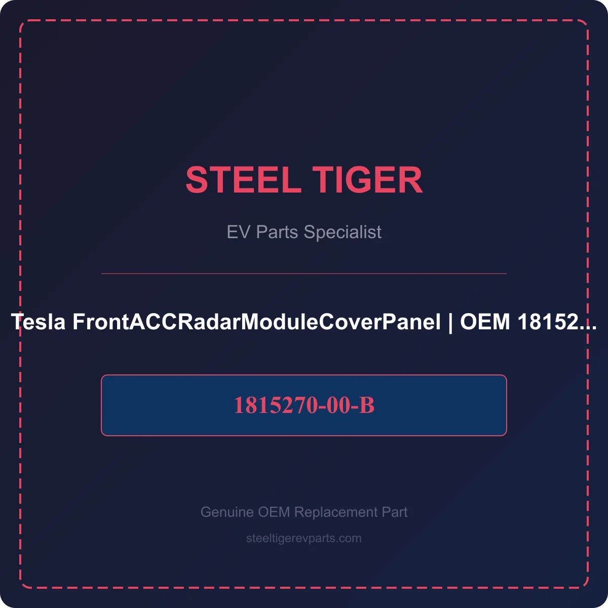 Tesla FrontACCRadarModuleCoverPanel detail 1