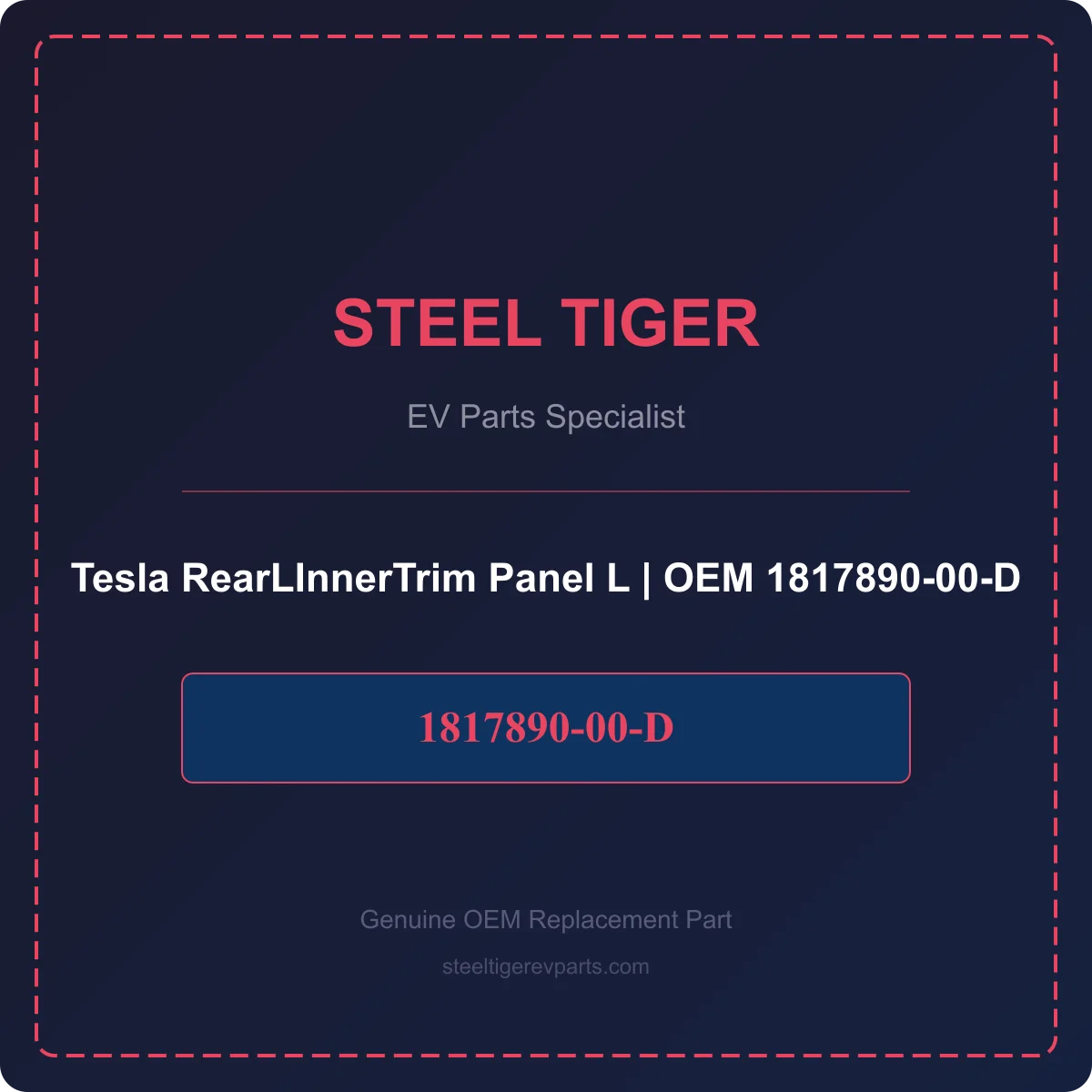 Tesla RearLInnerTrim Panel L detail 1