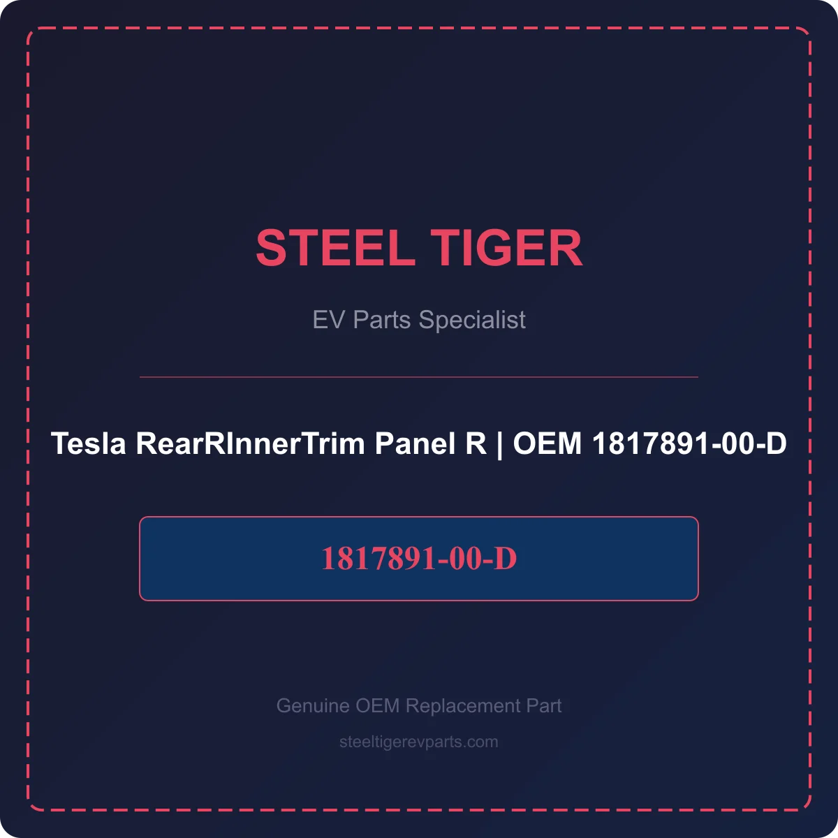 Tesla RearRInnerTrim Panel R detail 1
