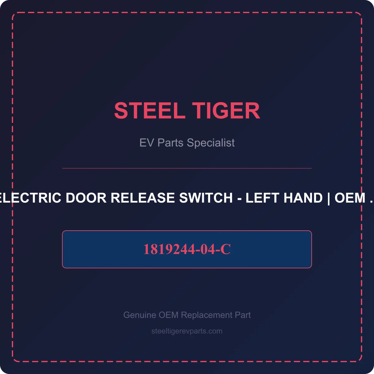 ELECTRIC DOOR RELEASE SWITCH - LEFT HAND detail 1