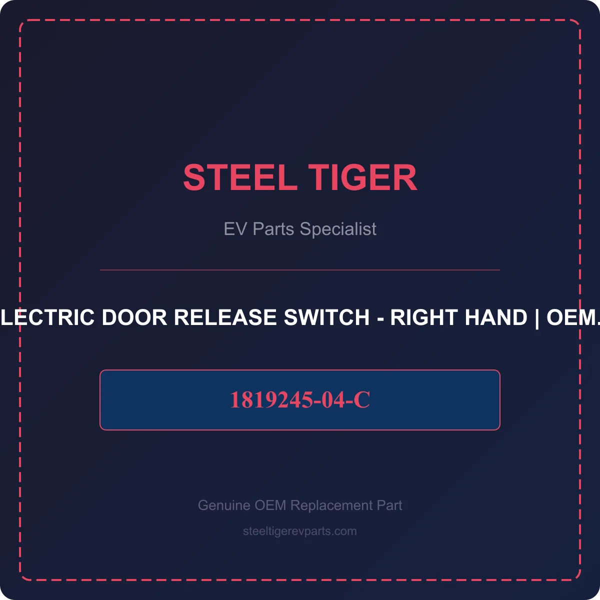 ELECTRIC DOOR RELEASE SWITCH - RIGHT HAND detail 1