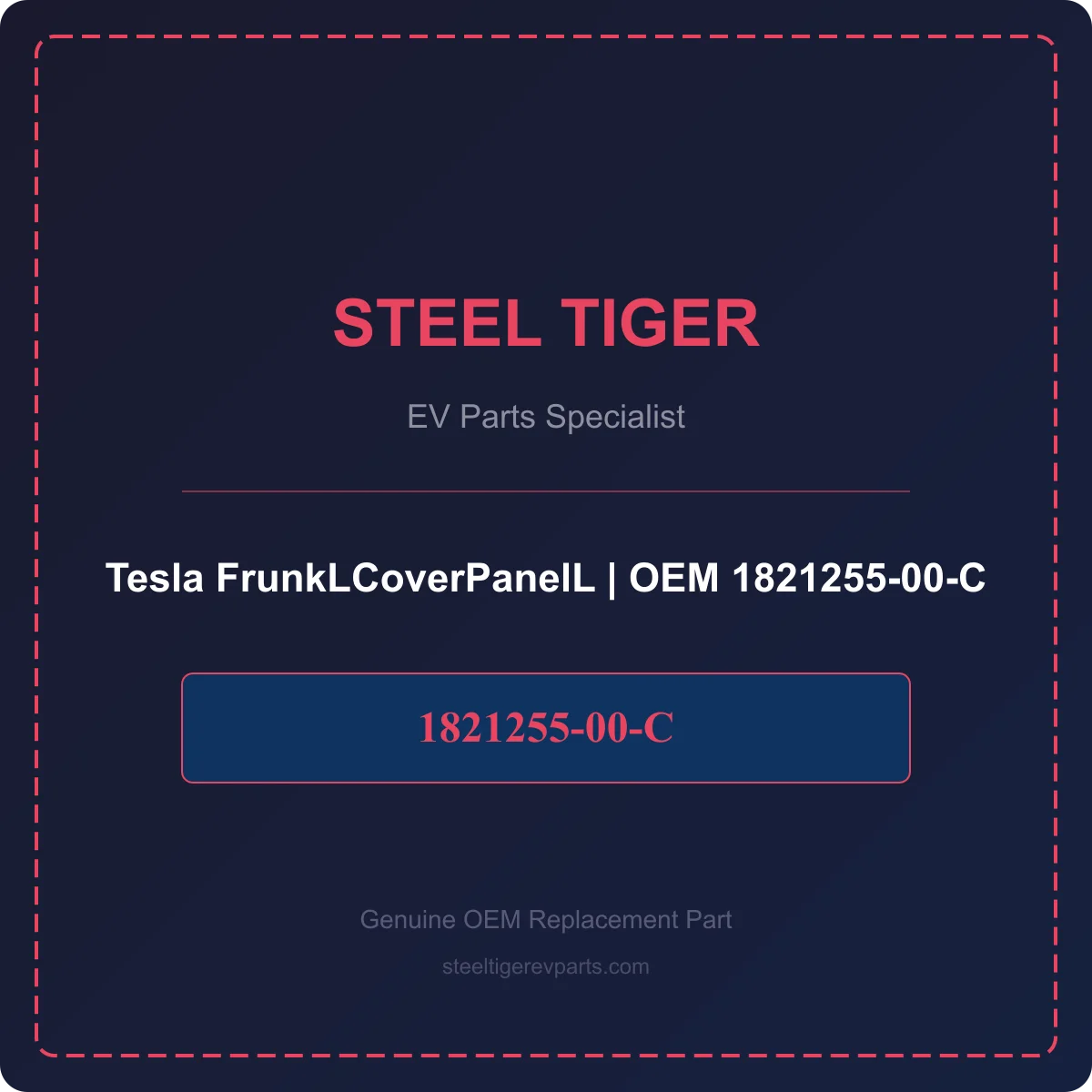 Tesla FrunkLCoverPanelL detail 1