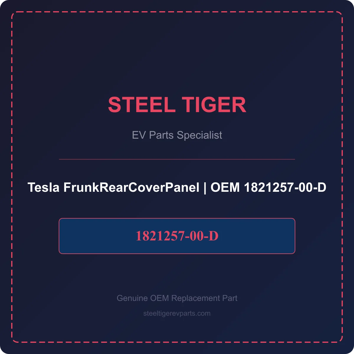 Tesla FrunkRearCoverPanel detail 1
