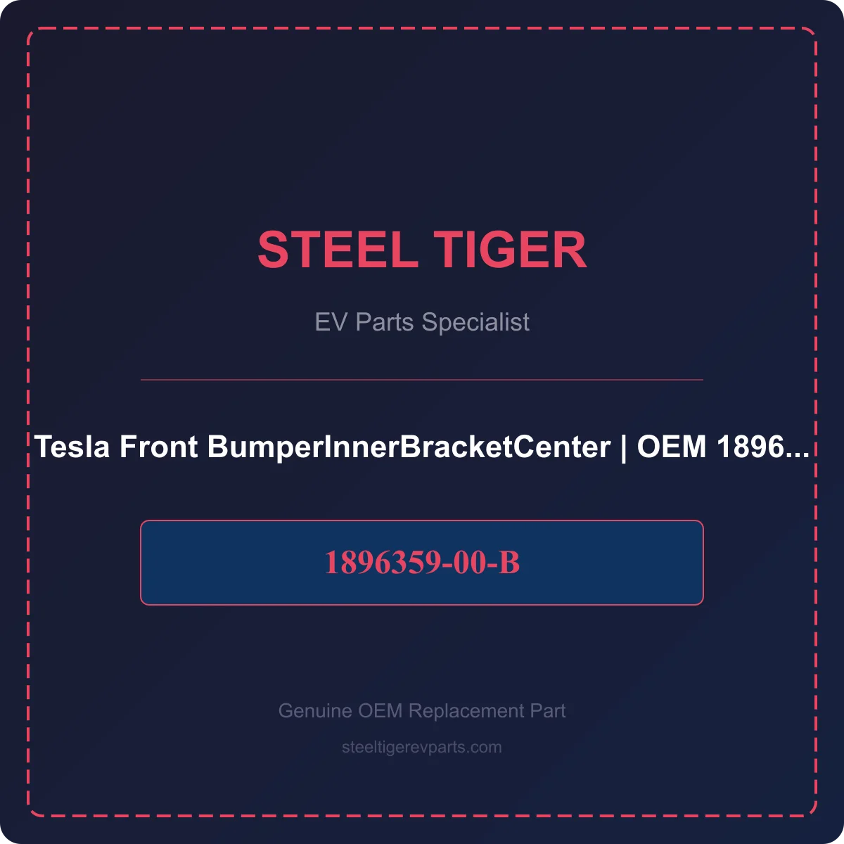 Tesla Front BumperInnerBracketCenter detail 1