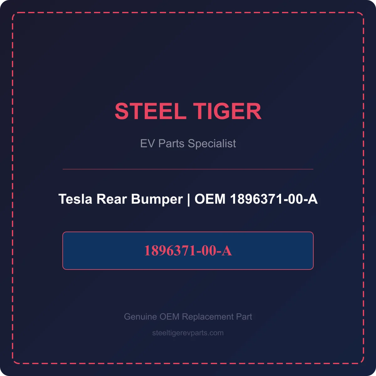 Tesla Rear Bumper detail 1