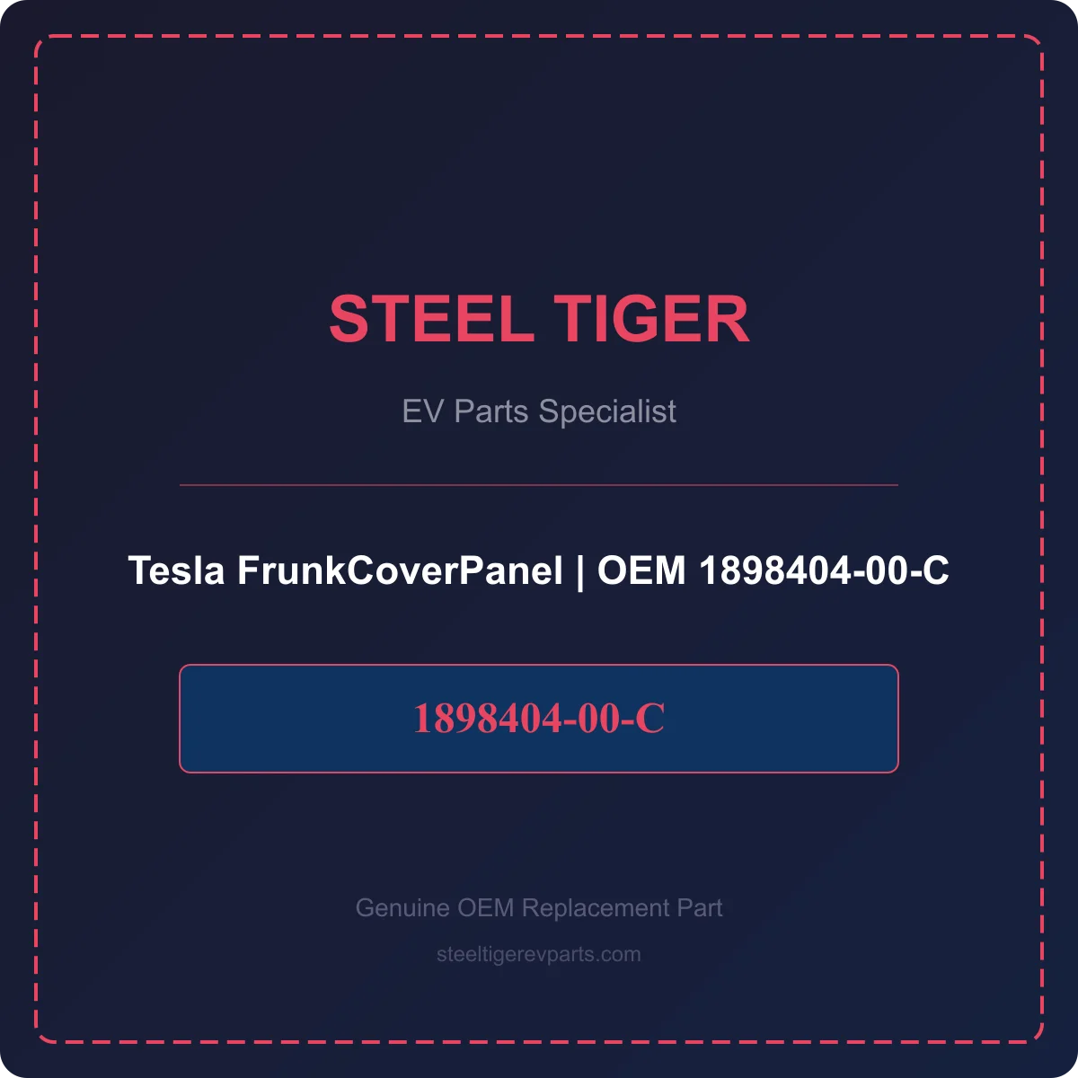Tesla FrunkCoverPanel detail 1