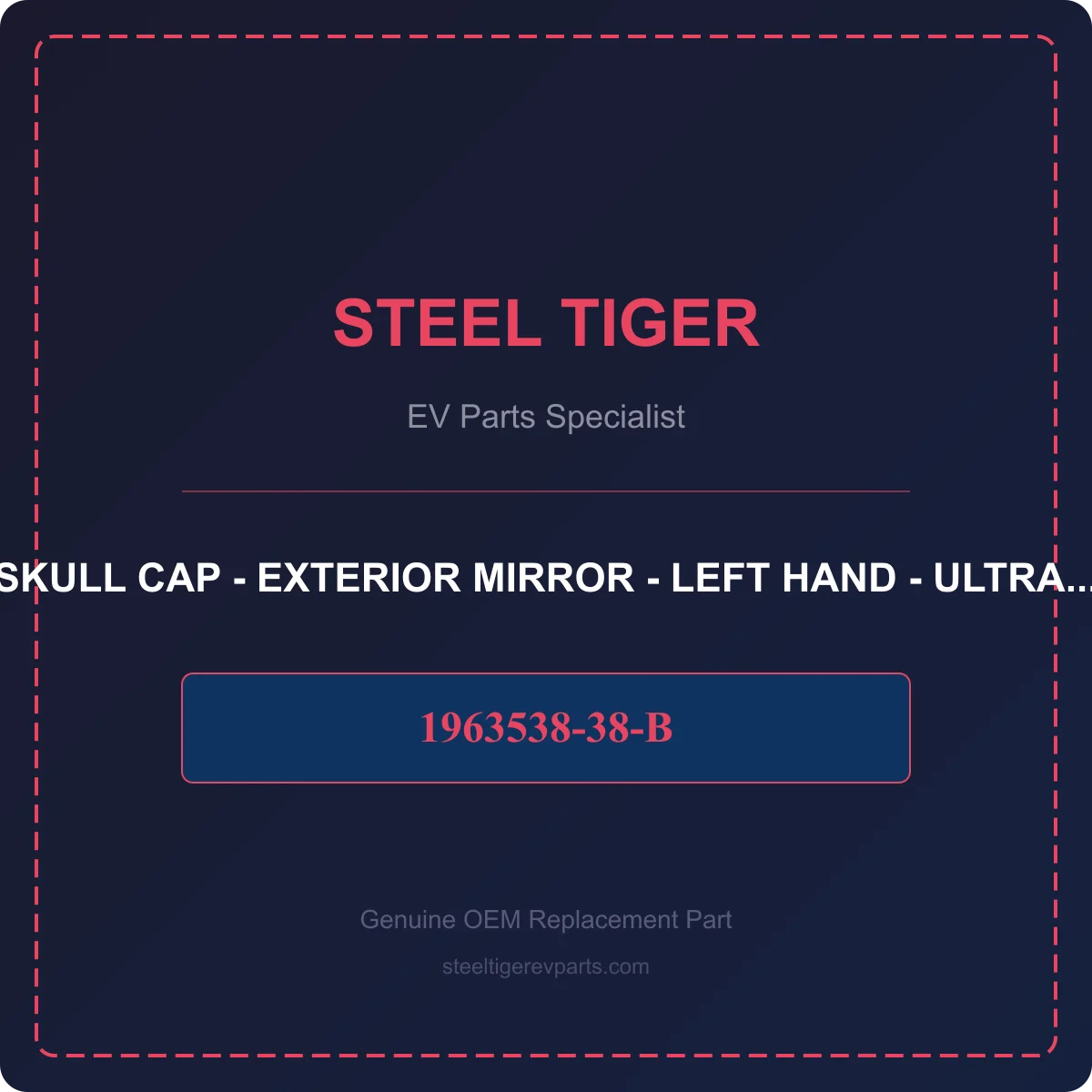 SKULL CAP - EXTERIOR MIRROR - LEFT HAND - ULTRA RED detail 1