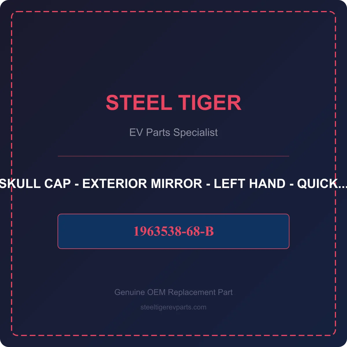 SKULL CAP - EXTERIOR MIRROR - LEFT HAND - QUICKSILVER detail 1