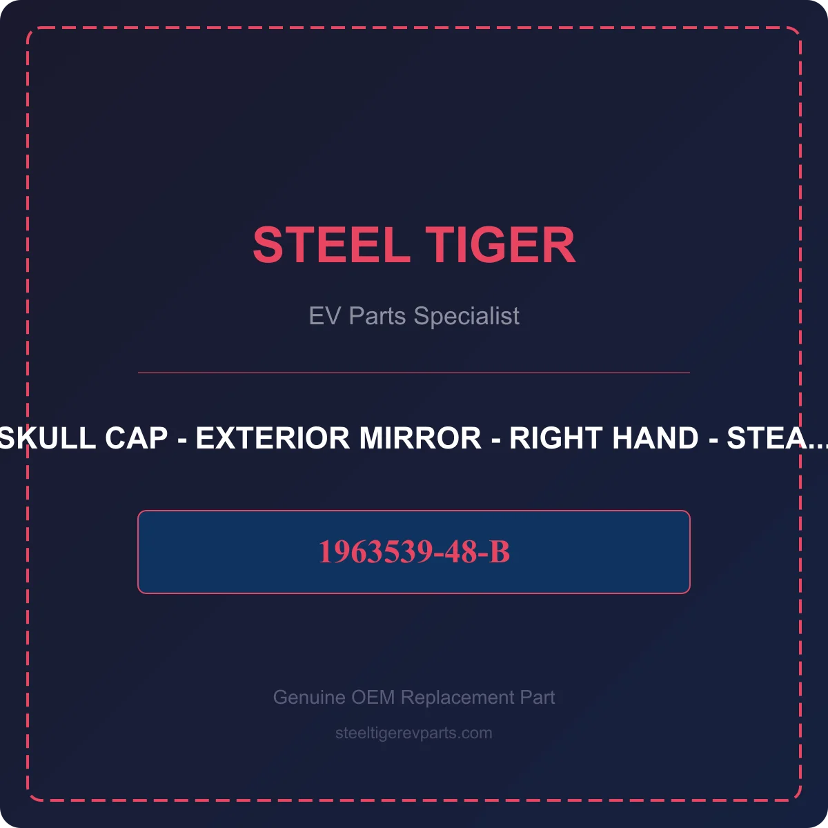 SKULL CAP - EXTERIOR MIRROR - RIGHT HAND - STEALTH GREY detail 1