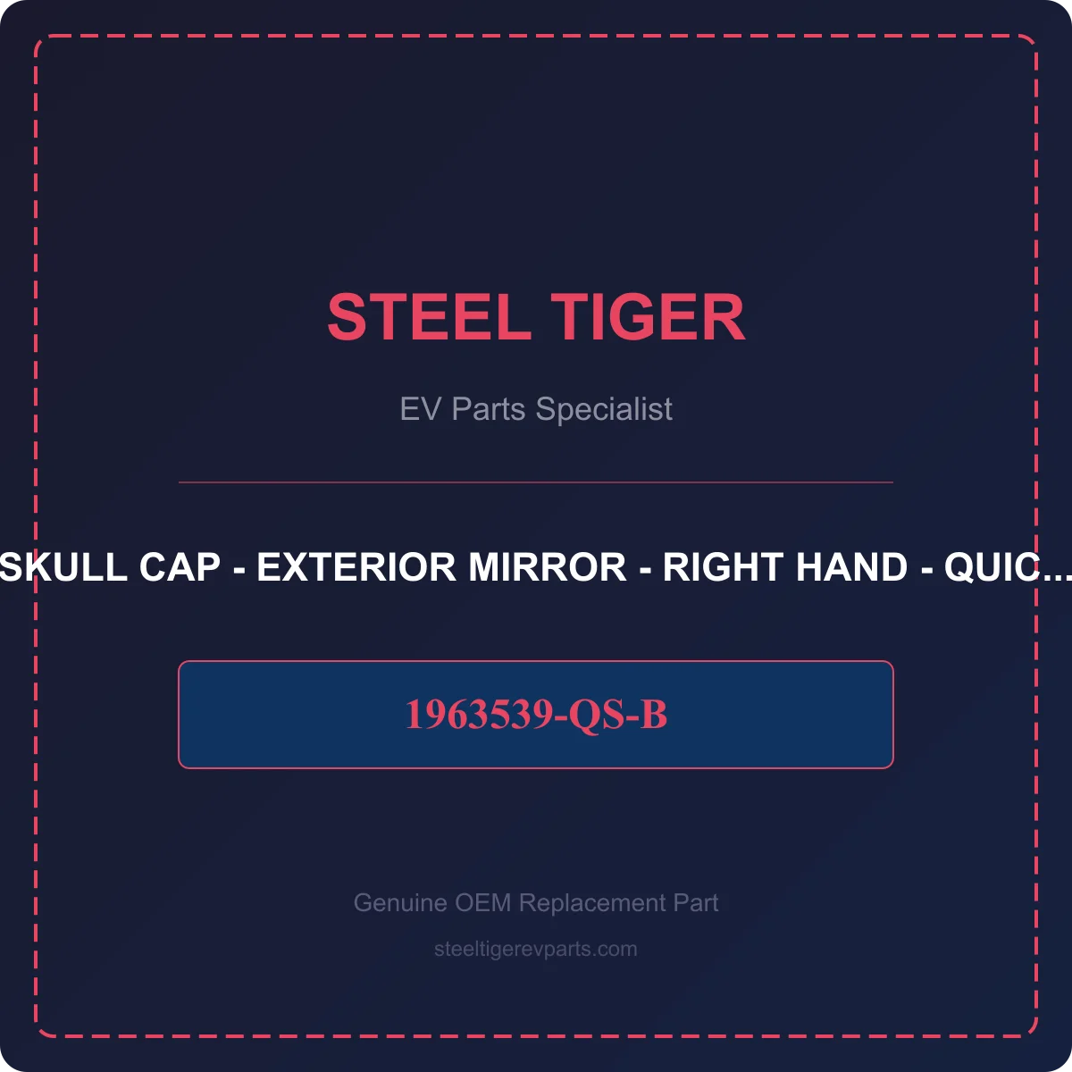 SKULL CAP - EXTERIOR MIRROR - RIGHT HAND - QUICKSILVER detail 1
