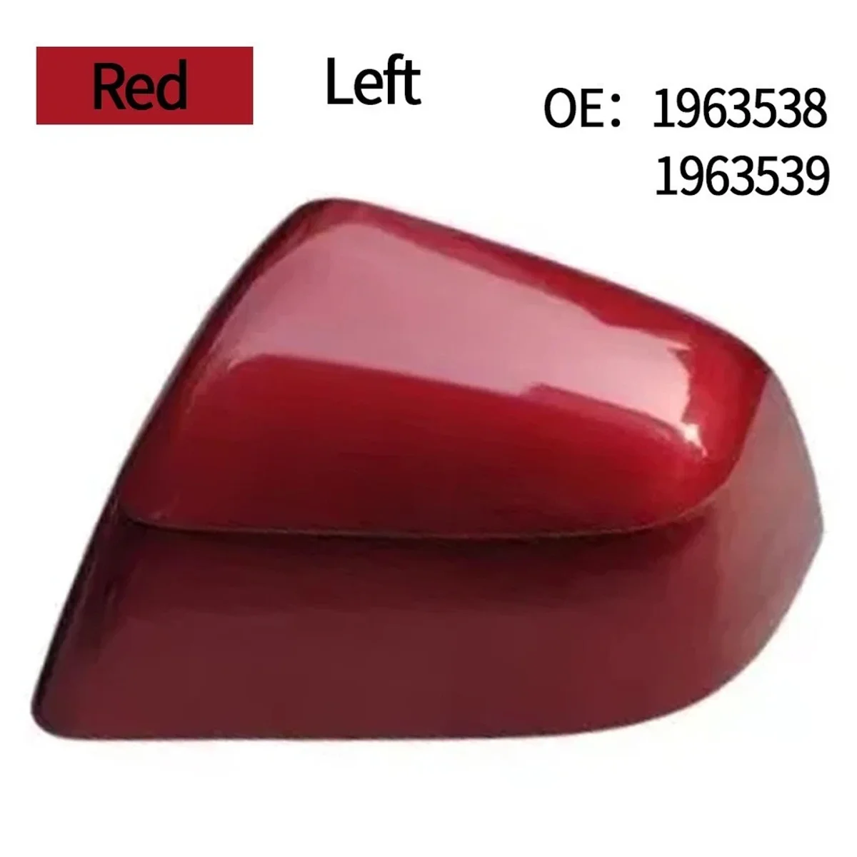 SKULL CAP - EXTERIOR MIRROR - LEFT HAND - ULTRA RED