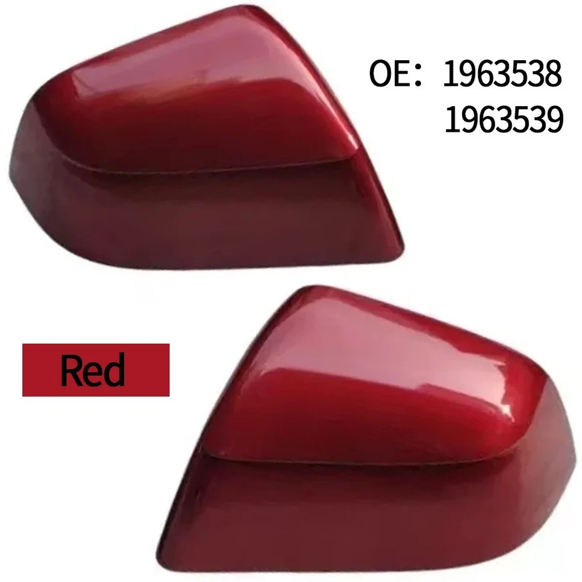 SKULL CAP - EXTERIOR MIRROR - LEFT HAND - ULTRA RED