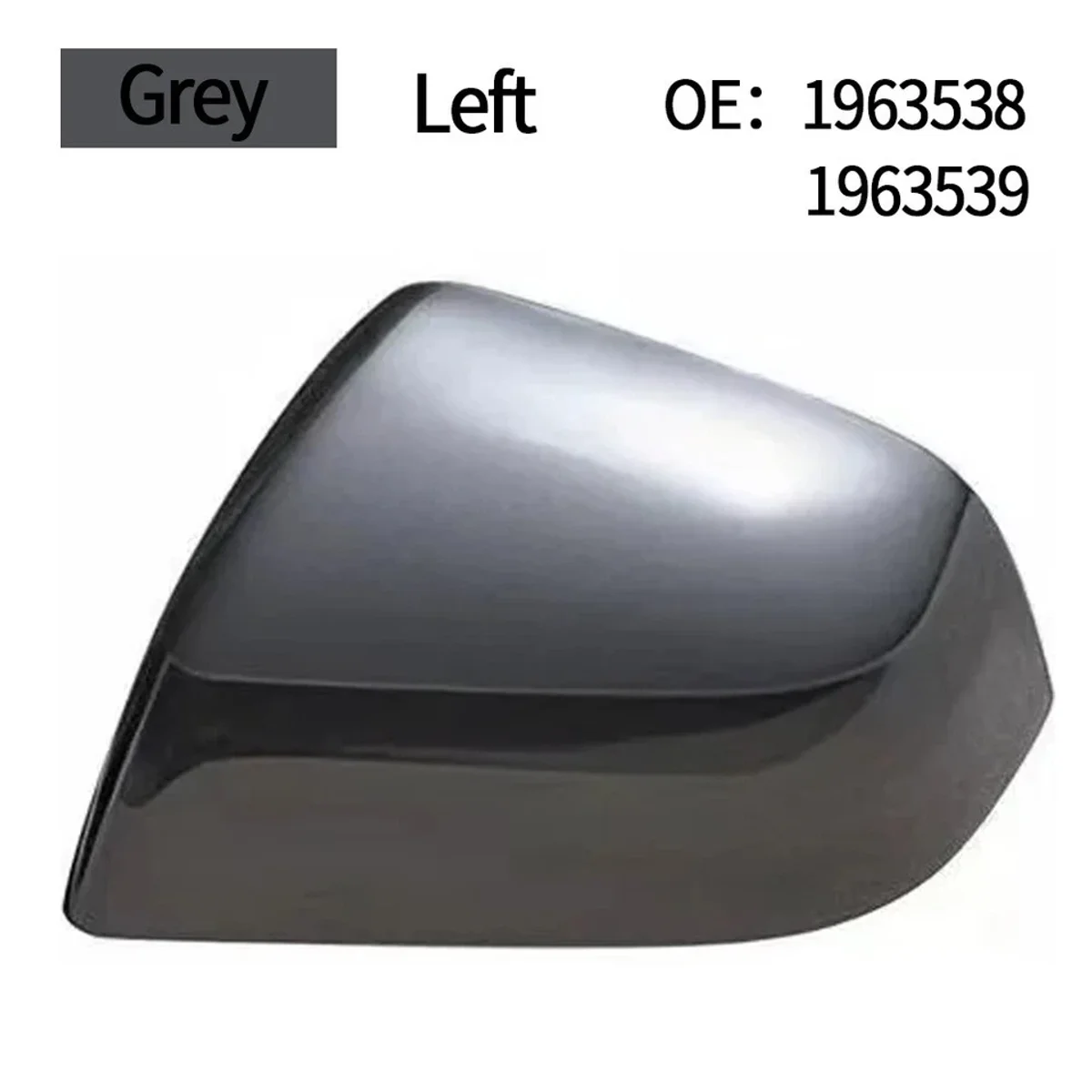 SKULL CAP - EXTERIOR MIRROR - LEFT HAND - STEALTH GREY