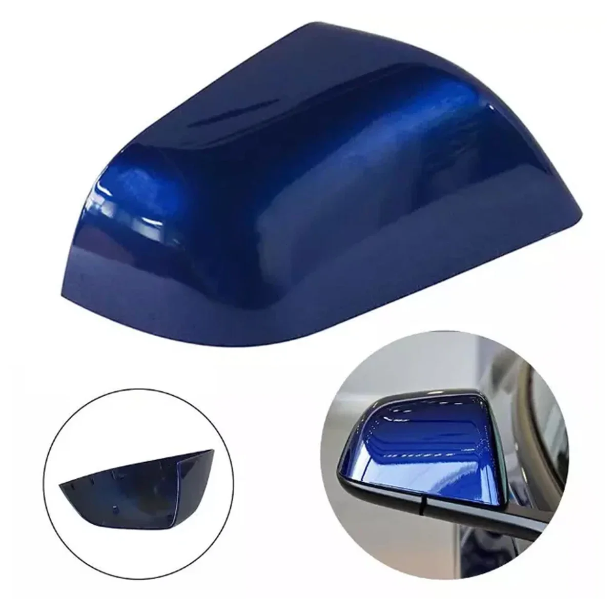 SKULL CAP - EXTERIOR MIRROR - RIGHT HAND - OCEAN BLUE