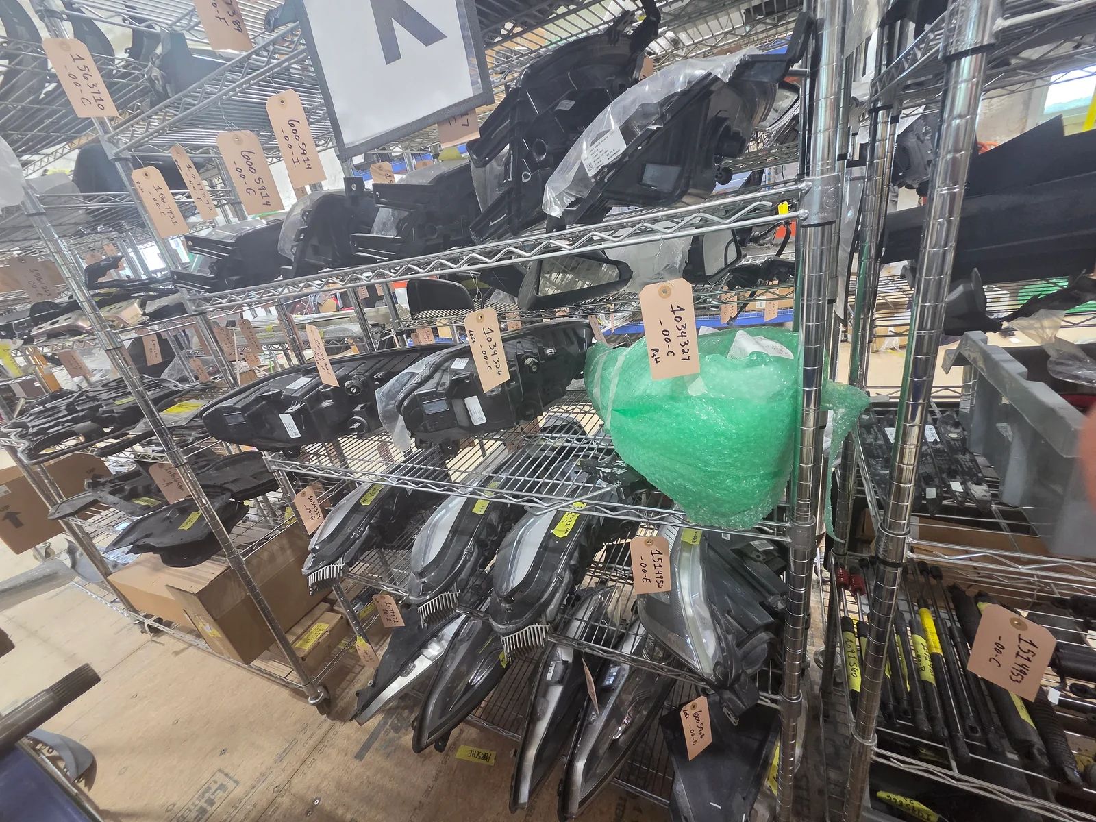 Warehouse interior panoramic view